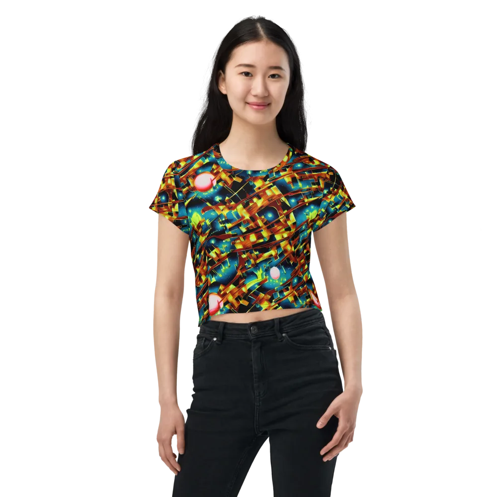 Solar Machina on Crop Tee — Front