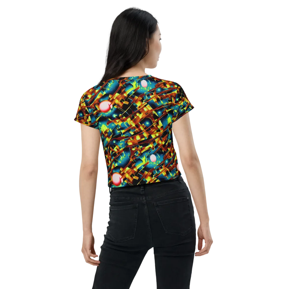 Solar Machina on Crop Tee — Back