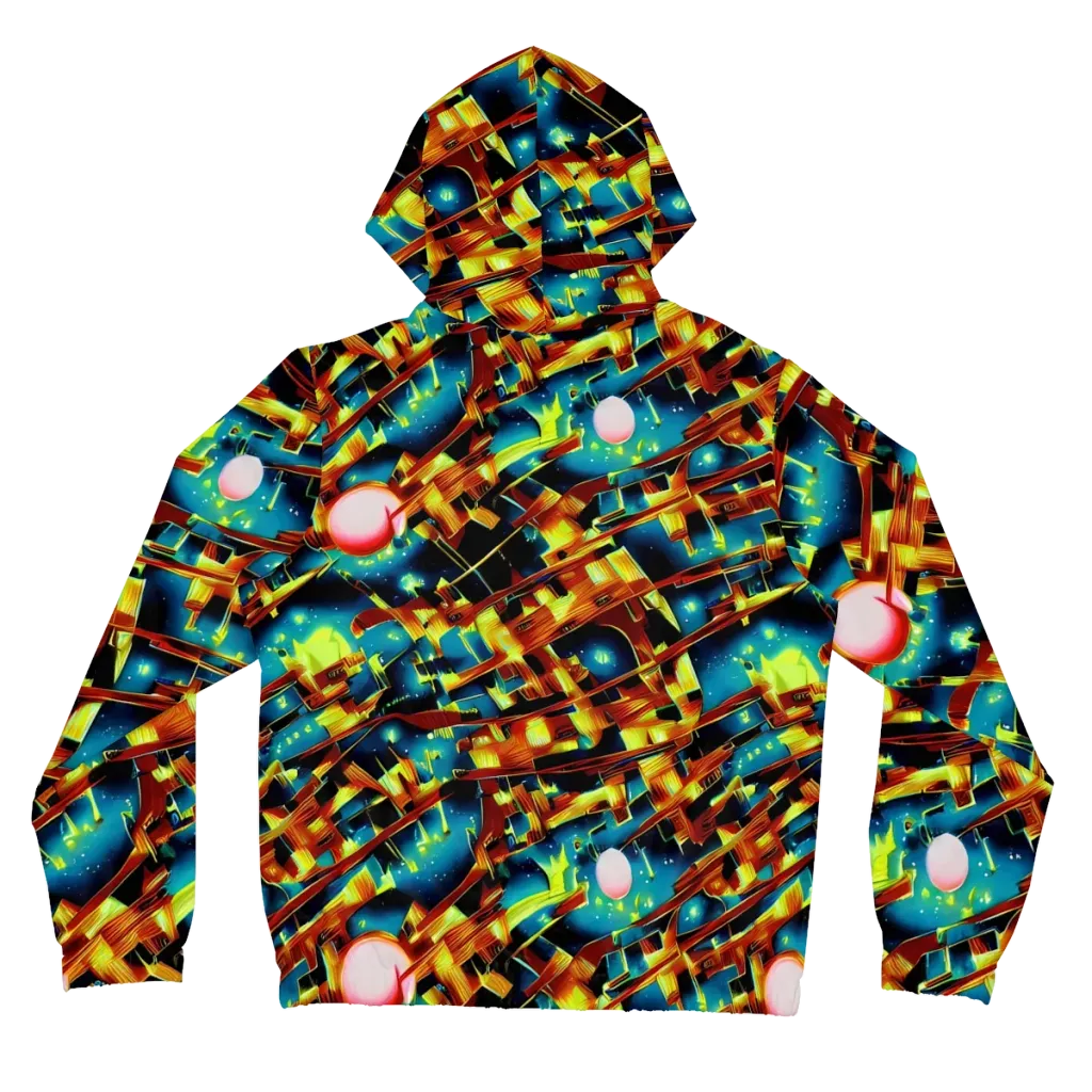 Solar Machina on Women's Full-Zip Hoodie — Back