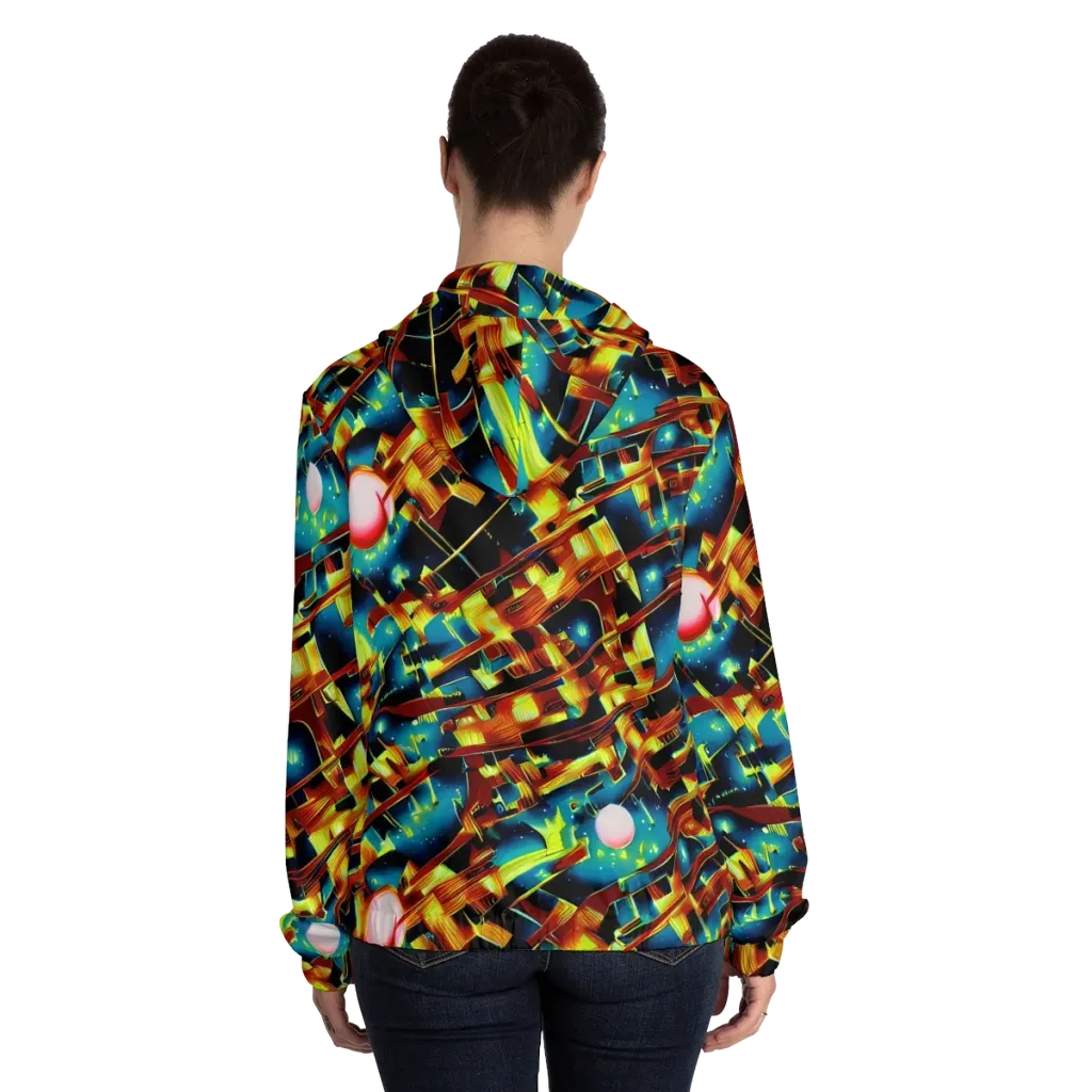 Solar Machina on Women's Full-Zip Hoodie — Back On Person