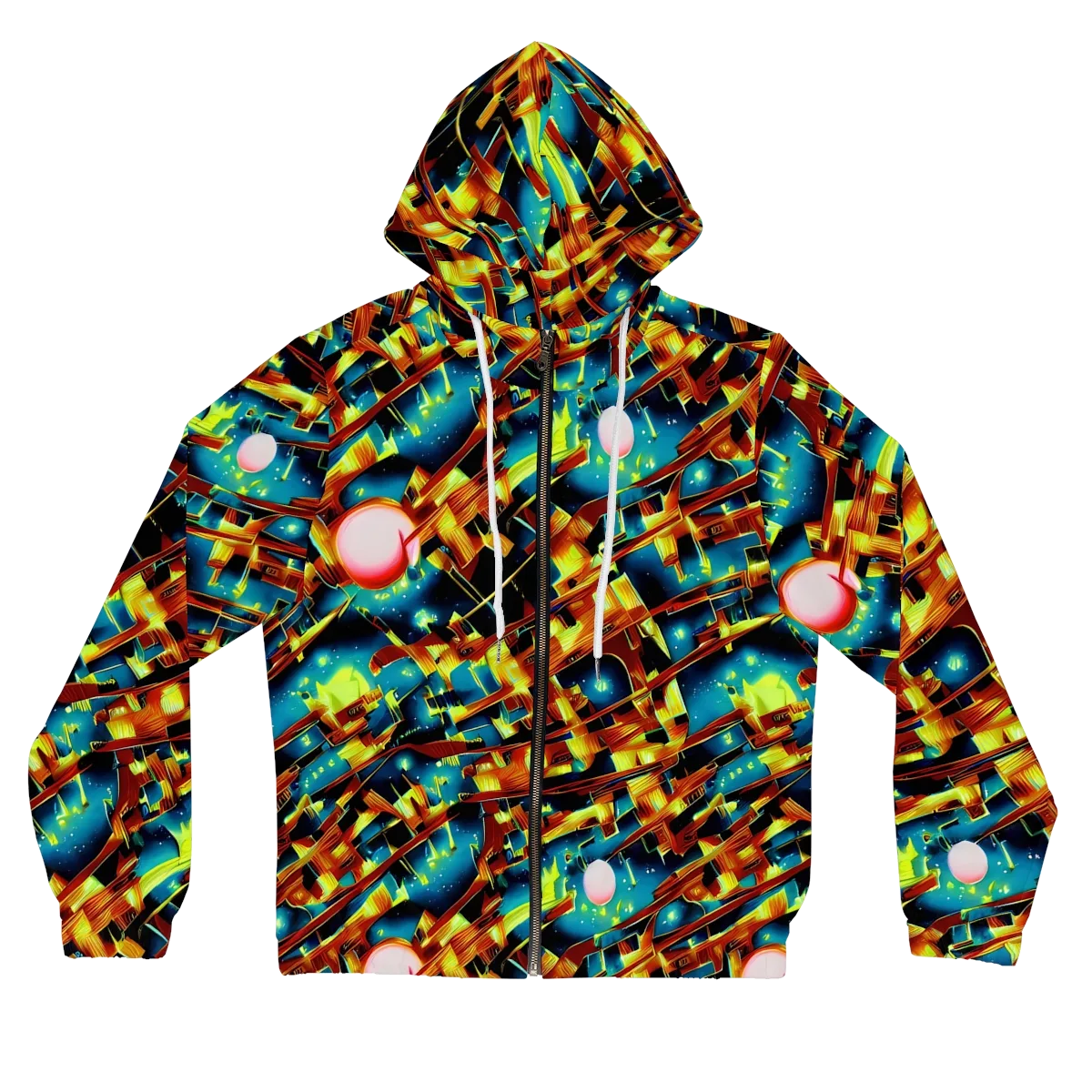 Solar Machina on Women's Full-Zip Hoodie — Front
