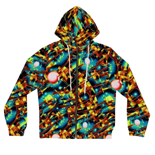 Solar Machina on a Women's Full-Zip Hoodie