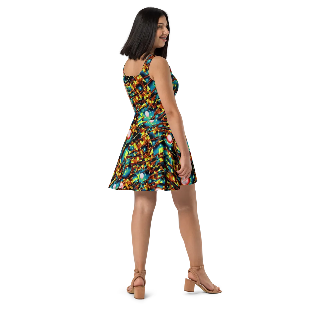 Solar Machina on Skater Dress — Right