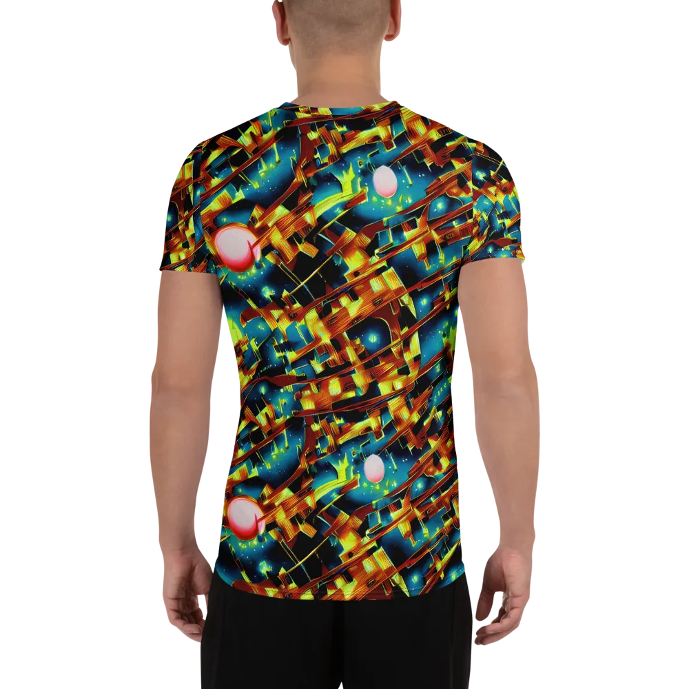 Solar Machina on Men's Athletic T-Shirt — Back