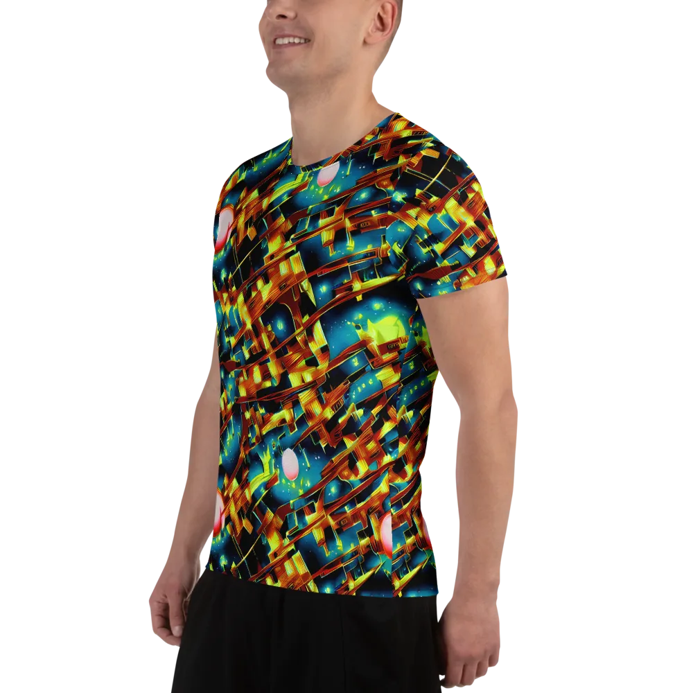 Solar Machina on Men's Athletic T-Shirt — Left