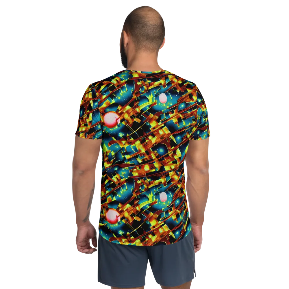 Solar Machina on Men's Athletic T-Shirt — Back