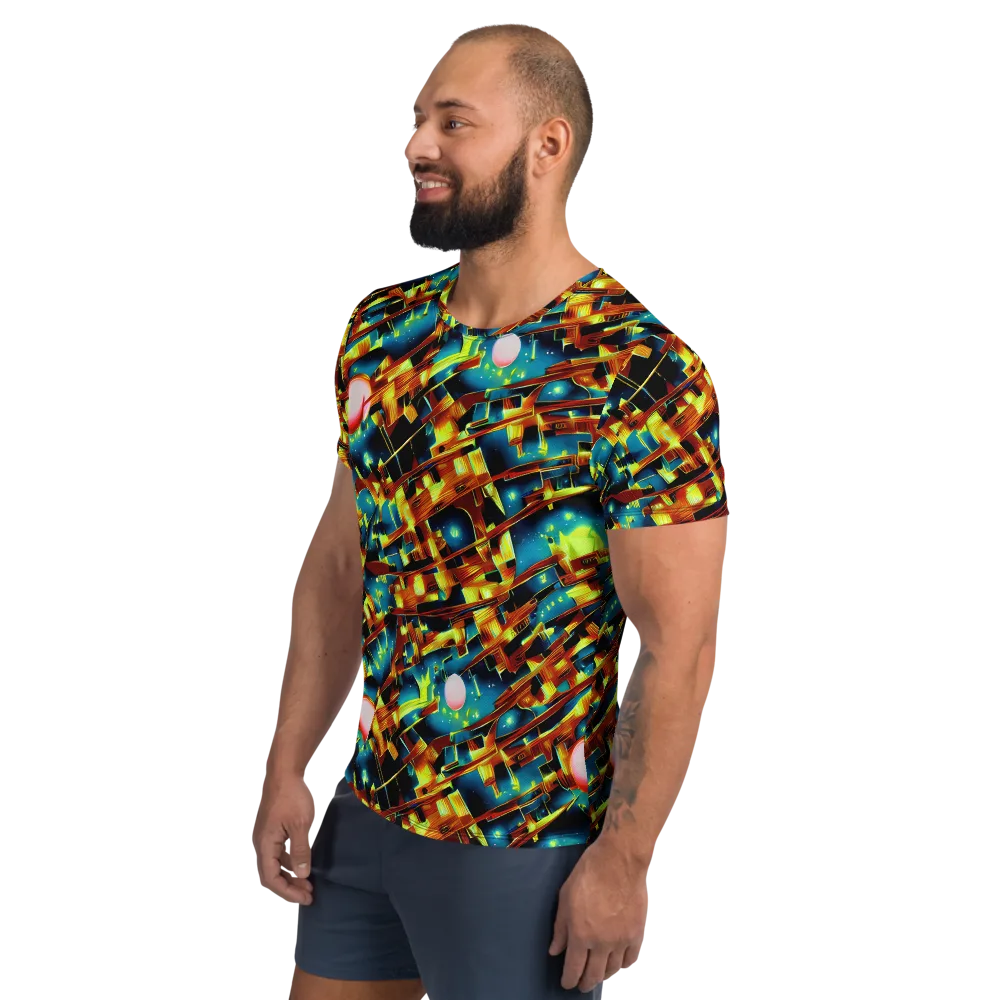 Solar Machina on Men's Athletic T-Shirt — Left
