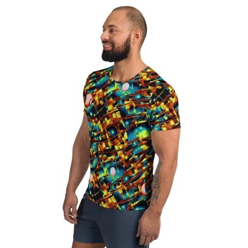 Solar Machina on a Men's Athletic T-Shirt