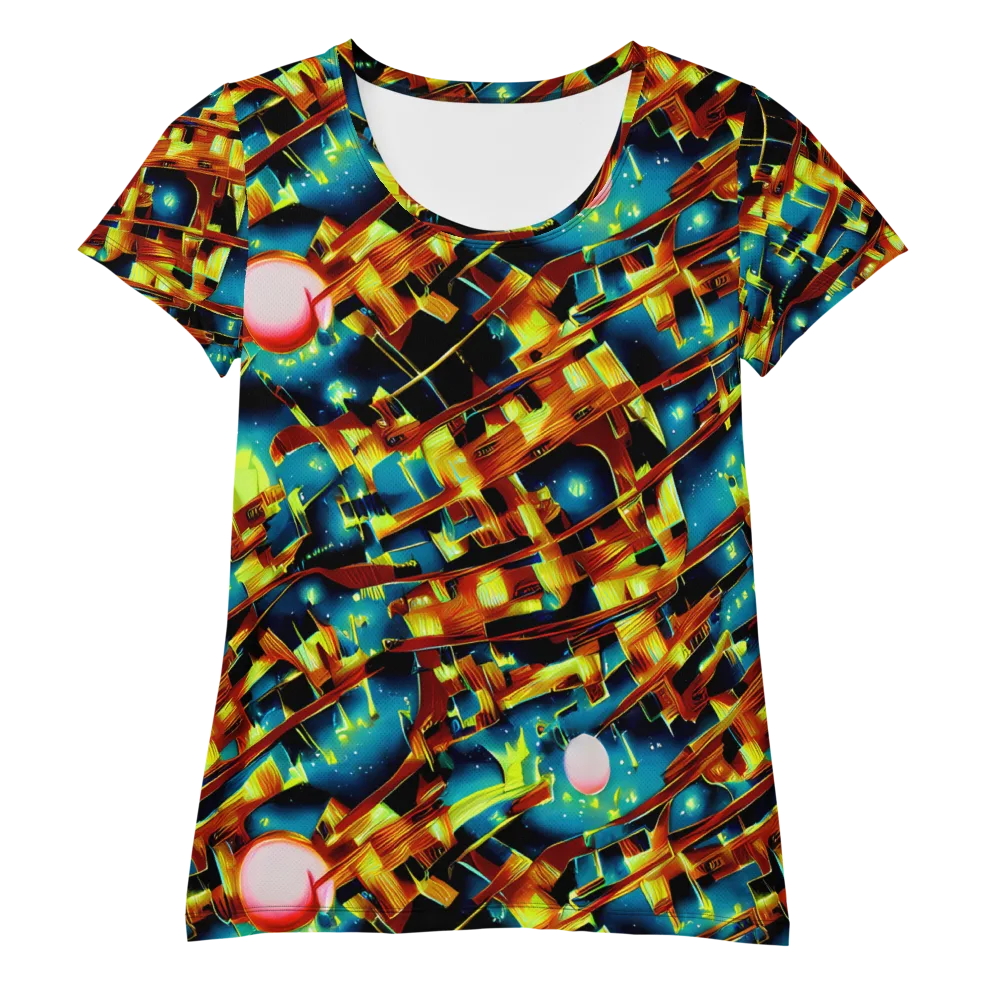 Solar Machina on Women's Athletic T-Shirt — Front