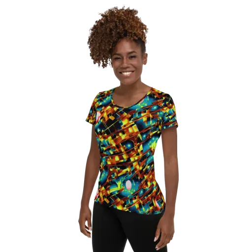 Solar Machina on a Women's Athletic T-Shirt