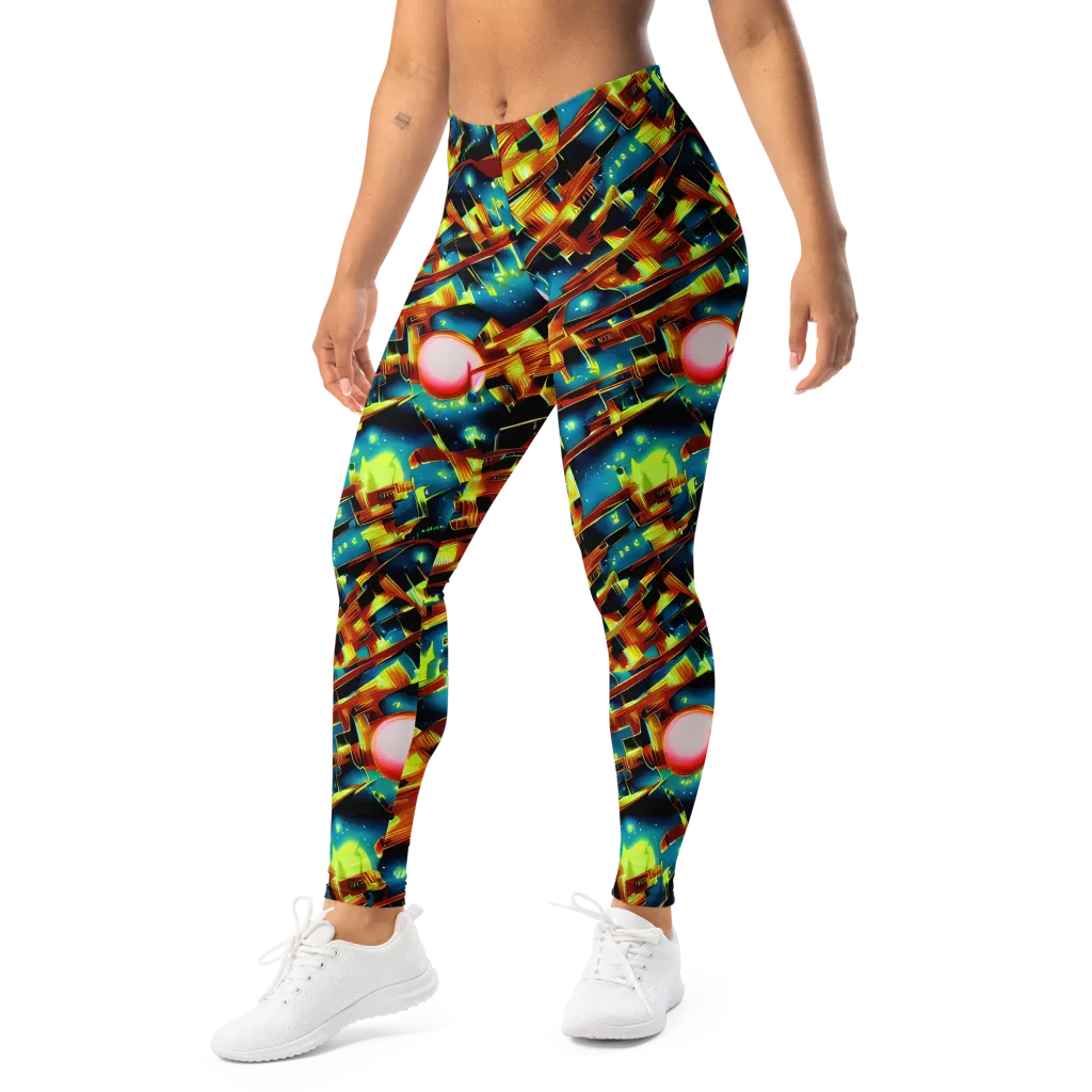 Solar Machina on Leggings — Left Front