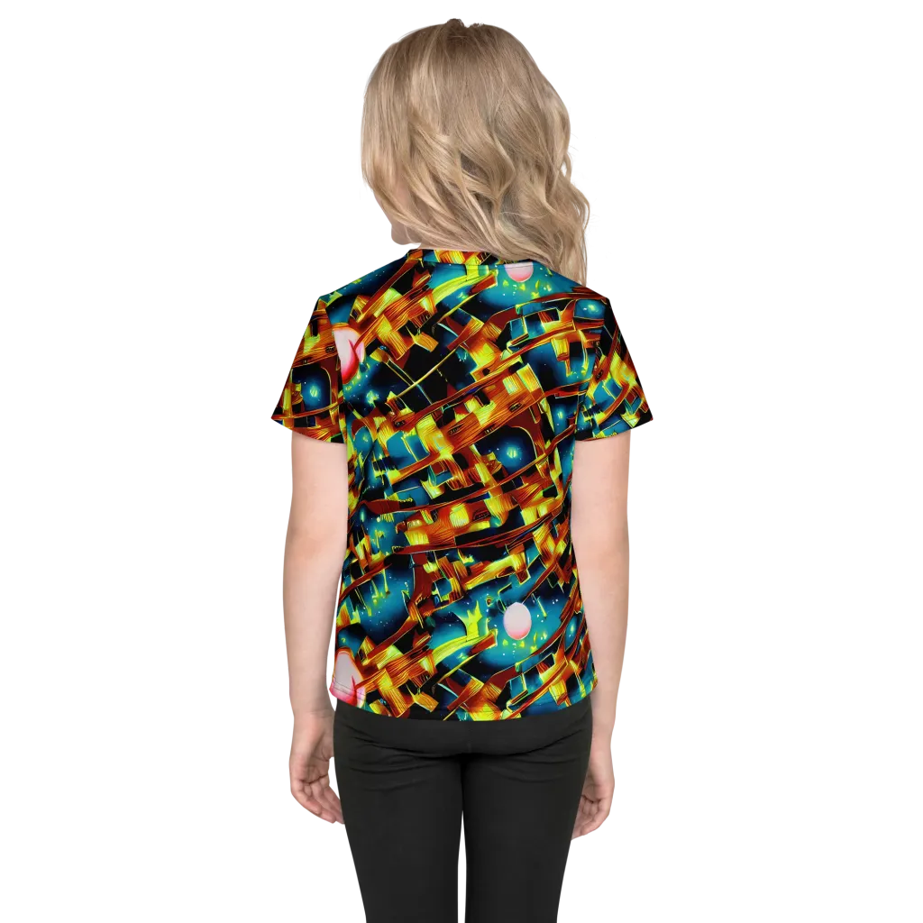 Solar Machina on Kids Crew Neck T-Shirt — Back