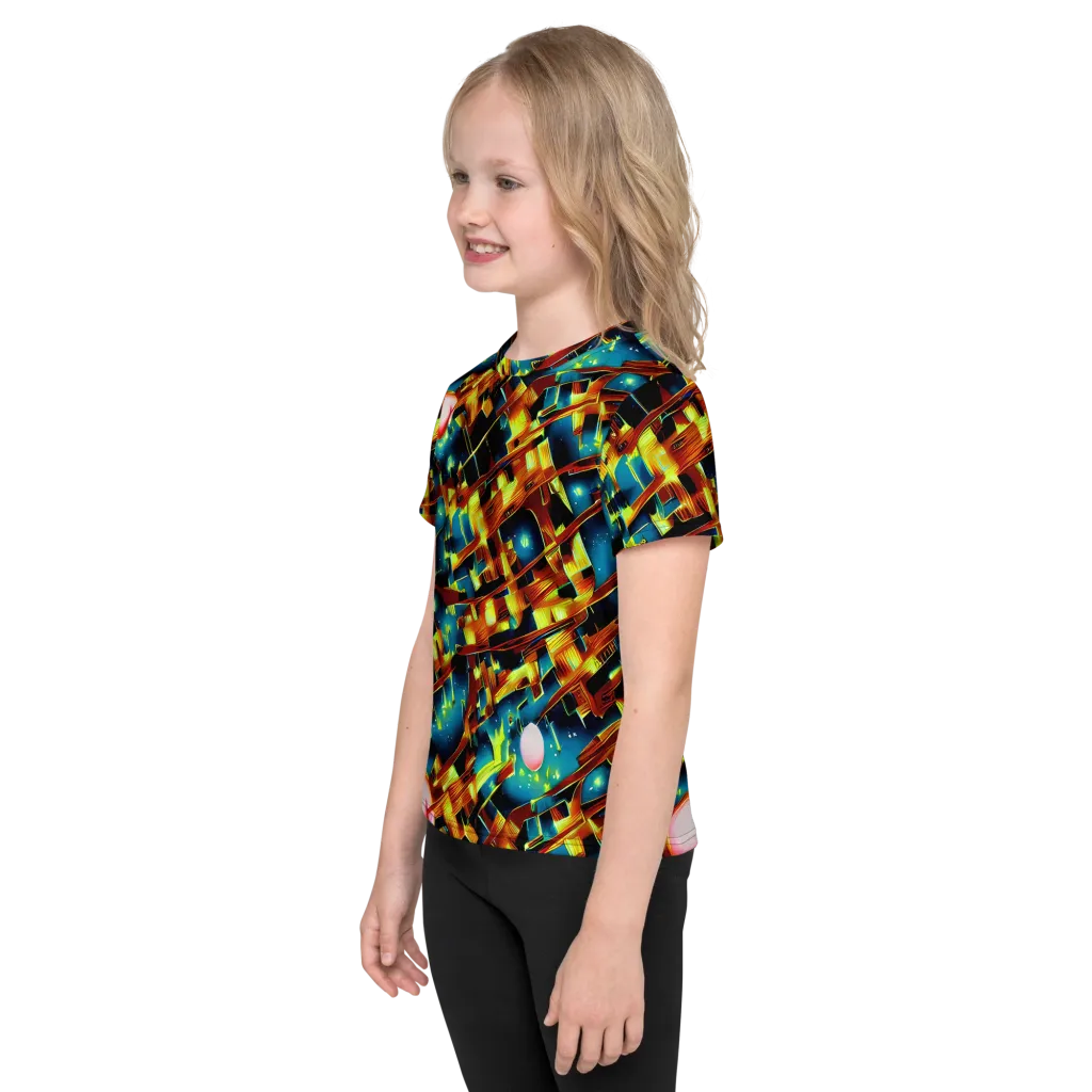 Solar Machina on Kids Crew Neck T-Shirt — Left