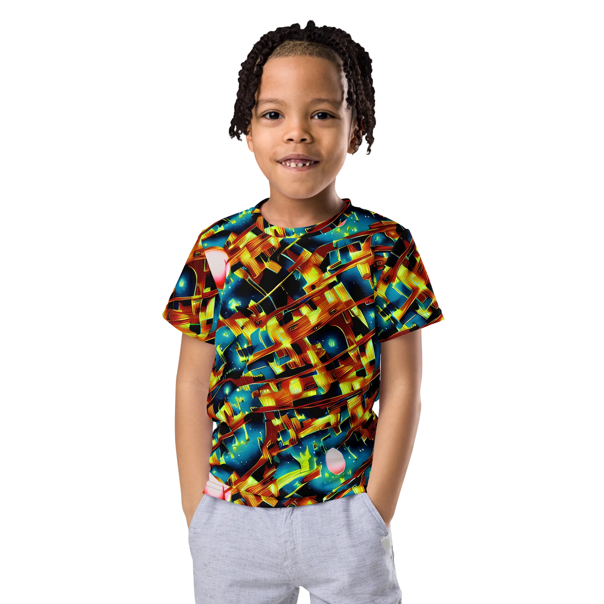 Solar Machina on Kids Crew Neck T-Shirt — Front