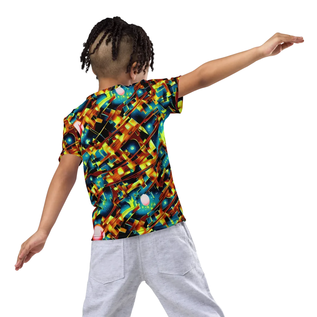 Solar Machina on Kids Crew Neck T-Shirt — Back