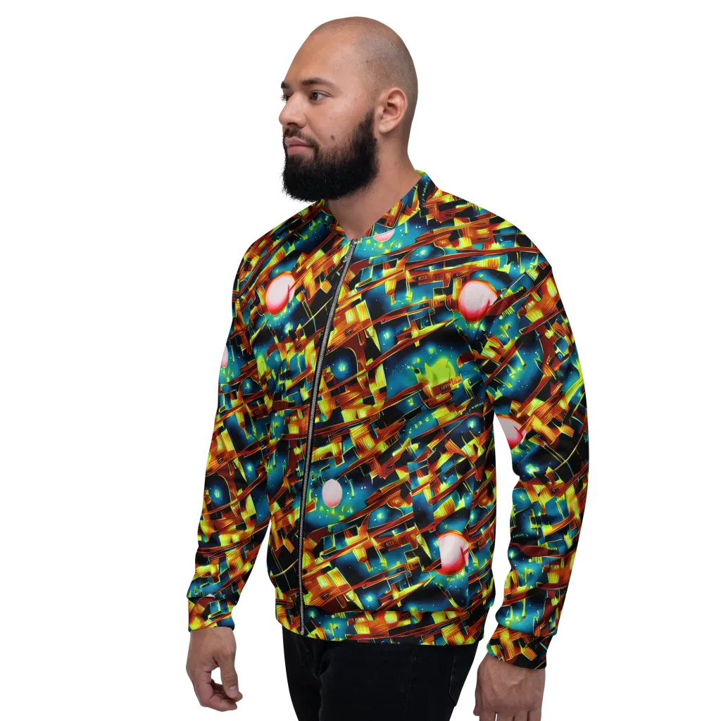Solar Machina on Bomber Jacket — Left