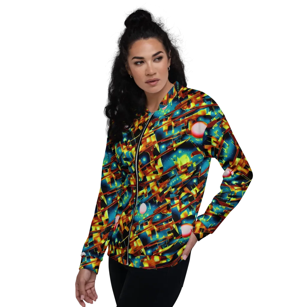 Solar Machina on Bomber Jacket — Left