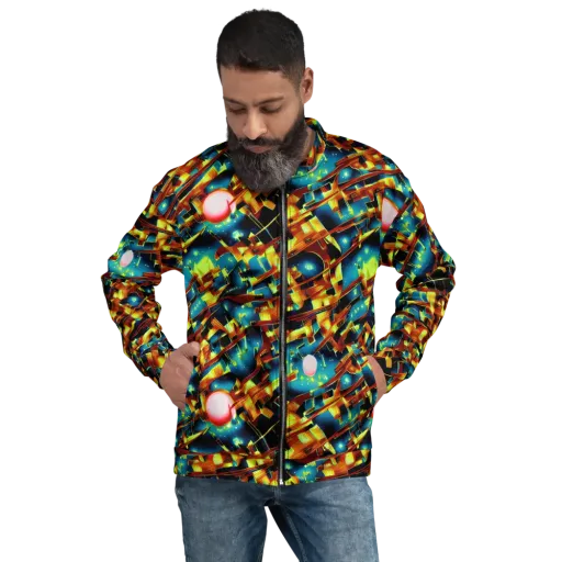 Solar Machina on a Bomber Jacket