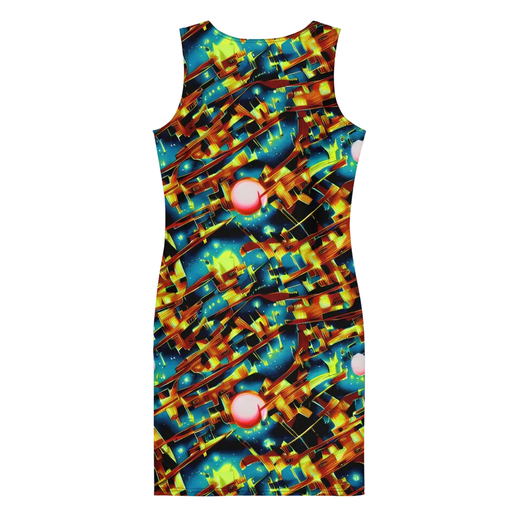 Solar Machina on Bodycon Dress — Back