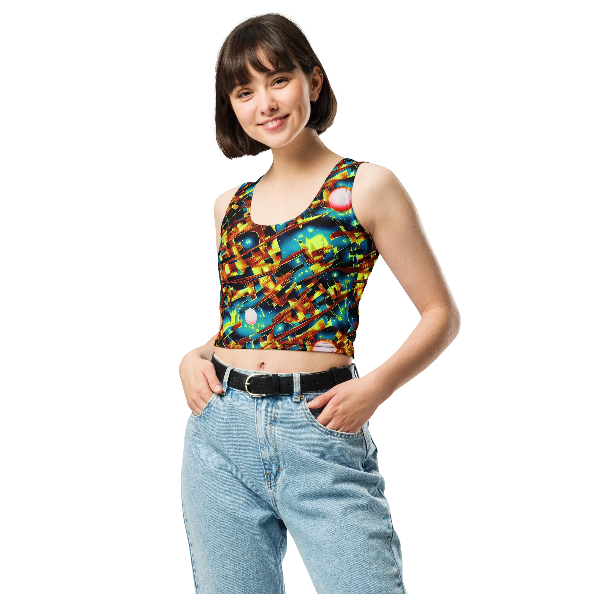 Solar Machina on Crop Top — Front