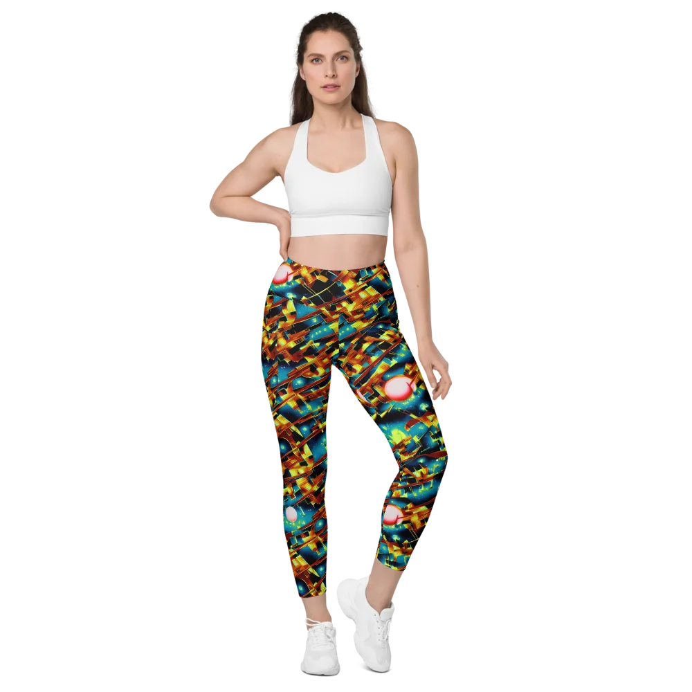Solar Machina on Leggings with Pockets — Front