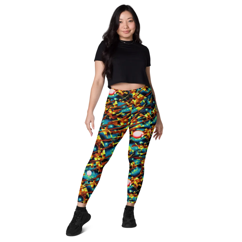 Solar Machina on Leggings with Pockets — Front