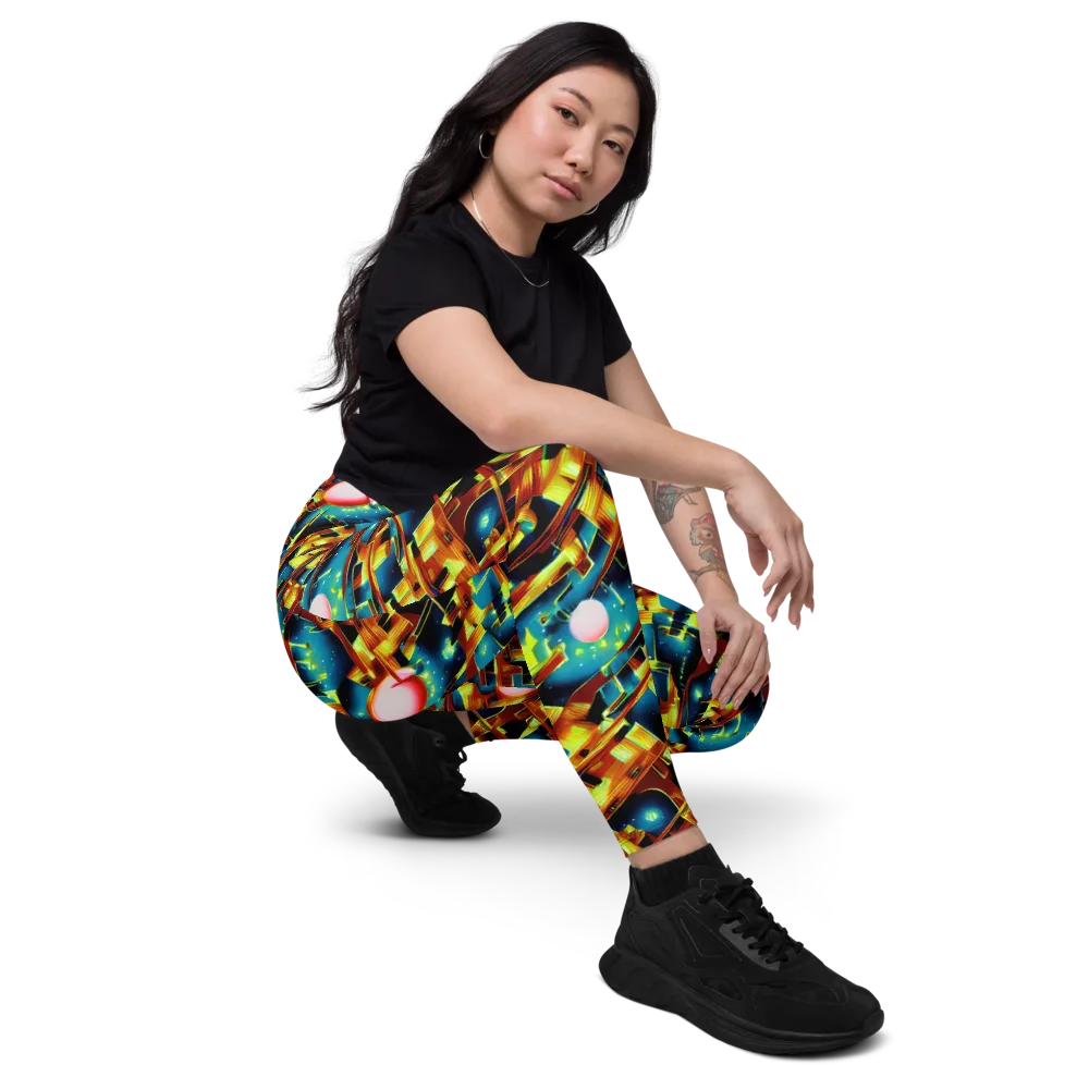 Solar Machina on Leggings with Pockets — Right Front