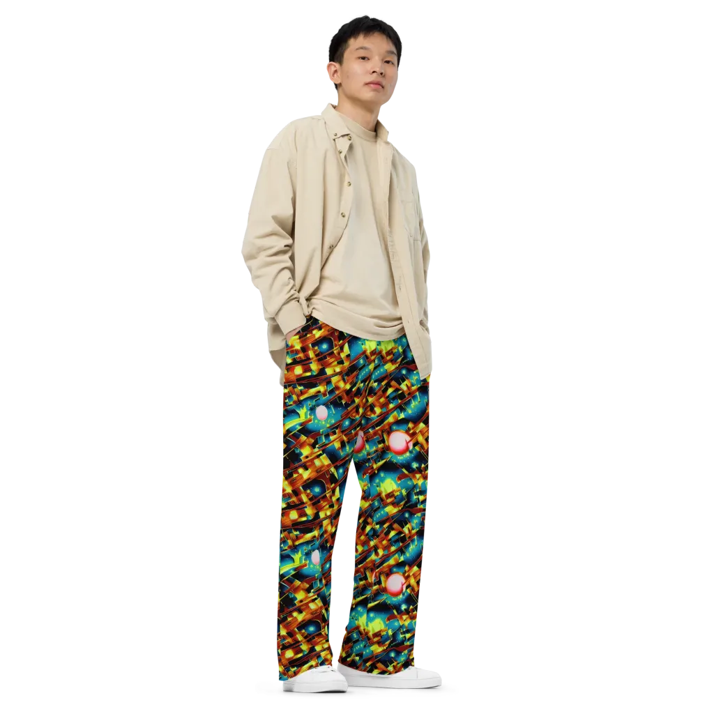 Solar Machina on Wide-Leg Pants — Right Front