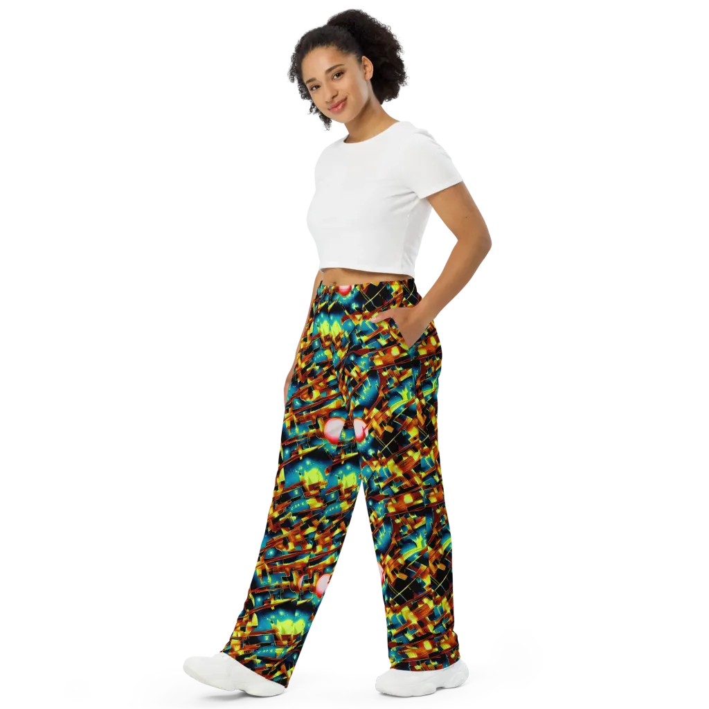Solar Machina on Wide-Leg Pants — Left Front