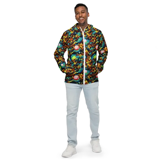 Solar Machina on a Men's Windbreaker
