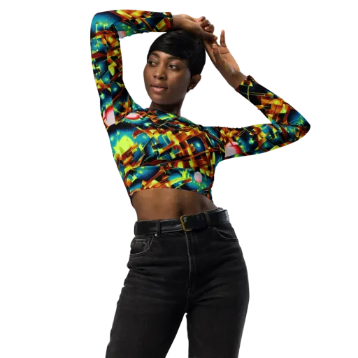 Solar Machina on a Long Sleeve Crop Top
