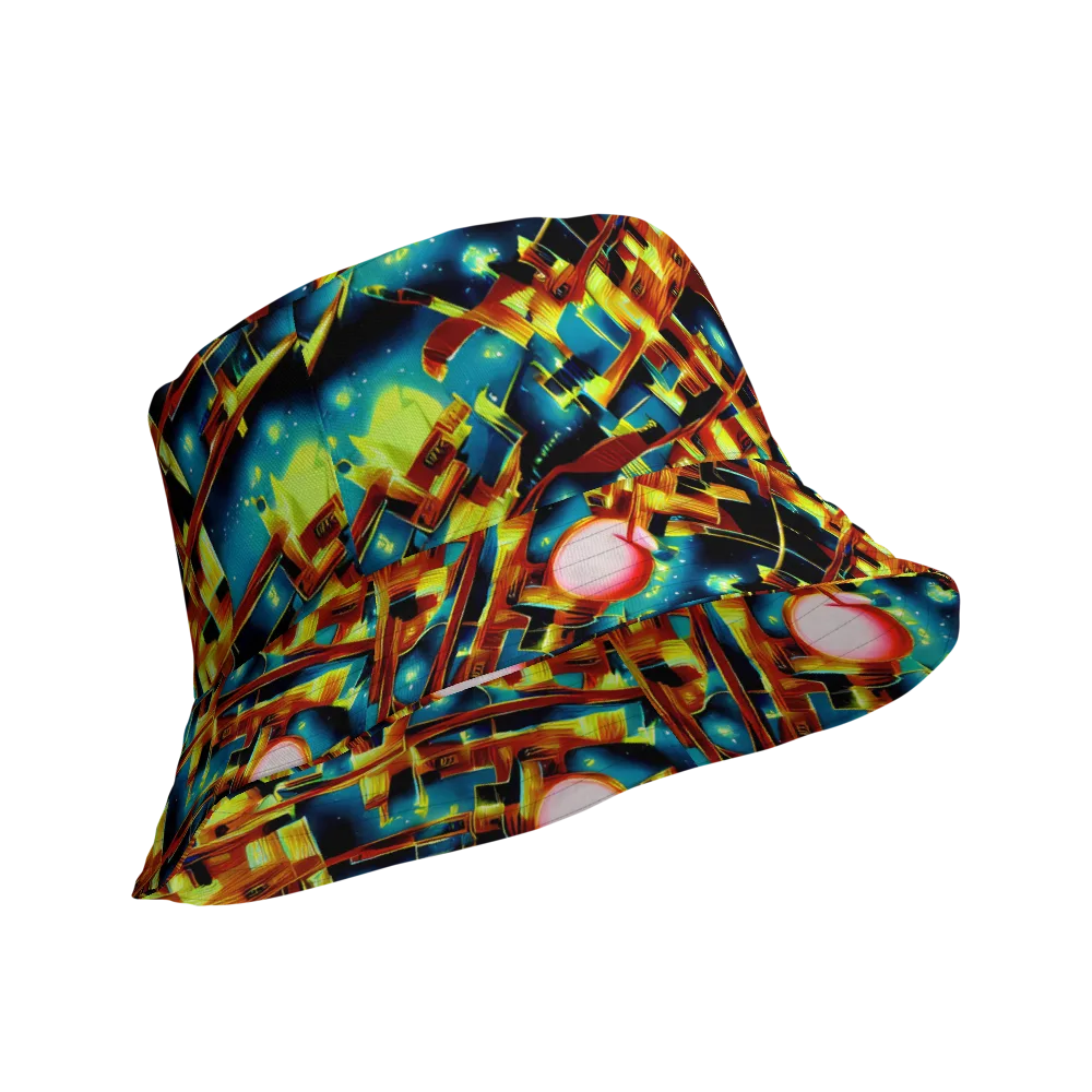 Solar Machina on Reversible Bucket Hat — Product details Outside