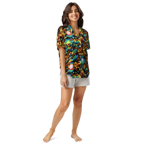 Solar Machina on a Women's Short Sleeve Pajama Top