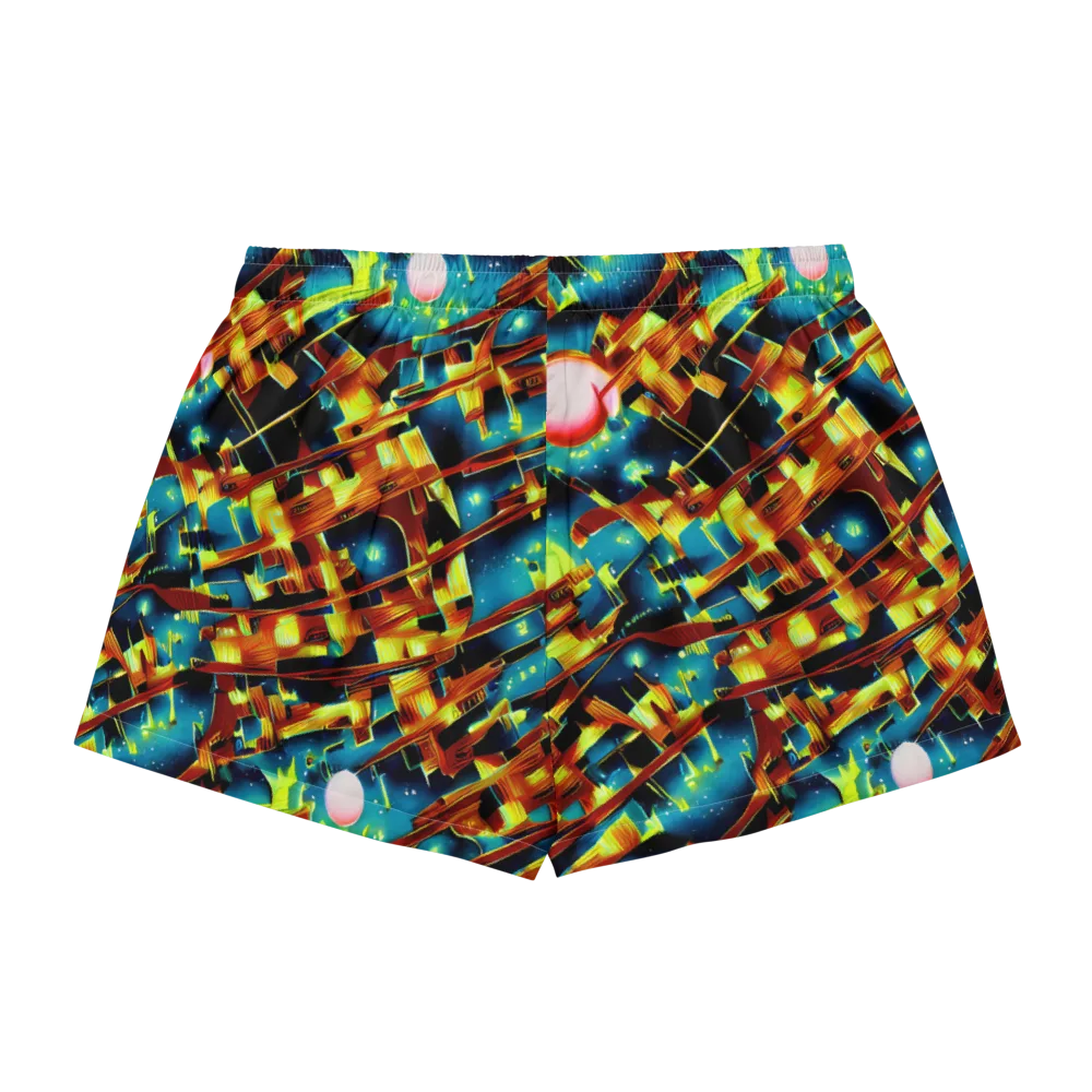 Solar Machina on Women's Pajama Shorts — Back