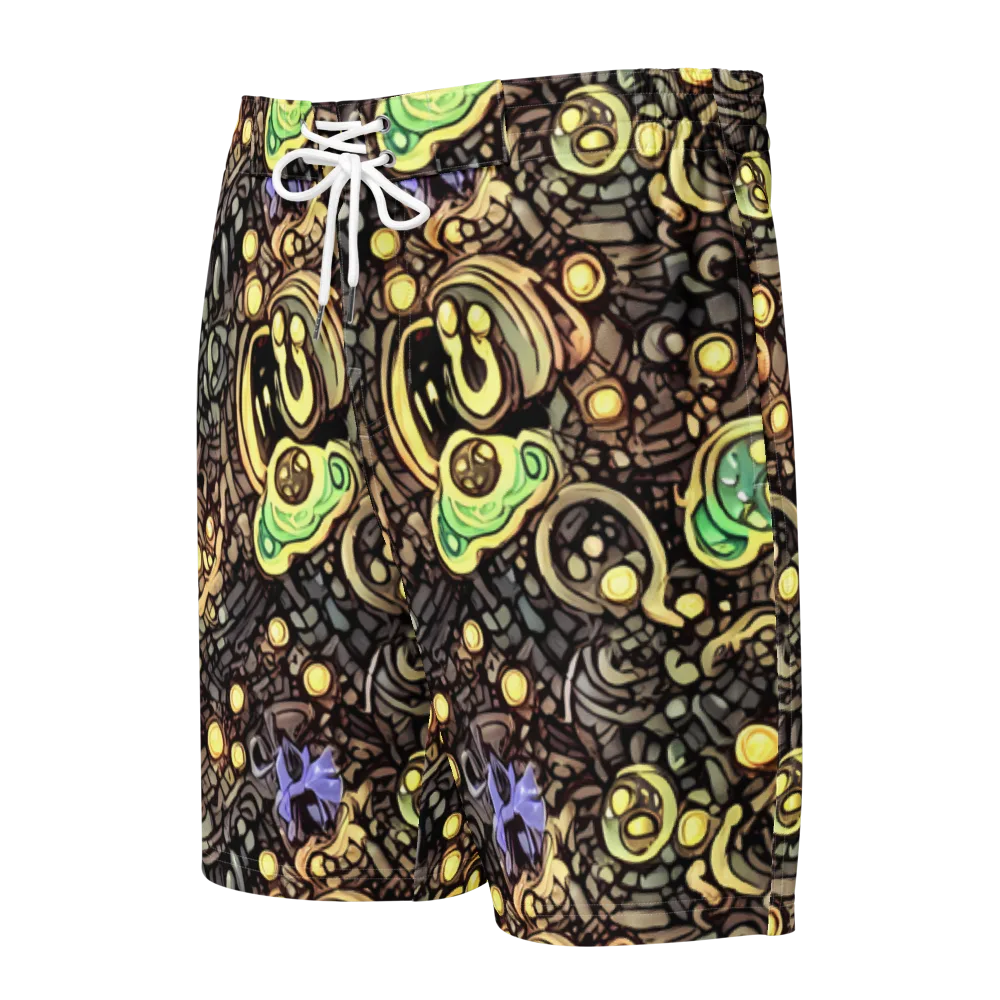 Gilded Circuit on Men's Board Shorts — Front