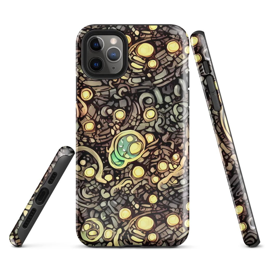 Gilded Circuit on Tough Case for iPhone® — Front