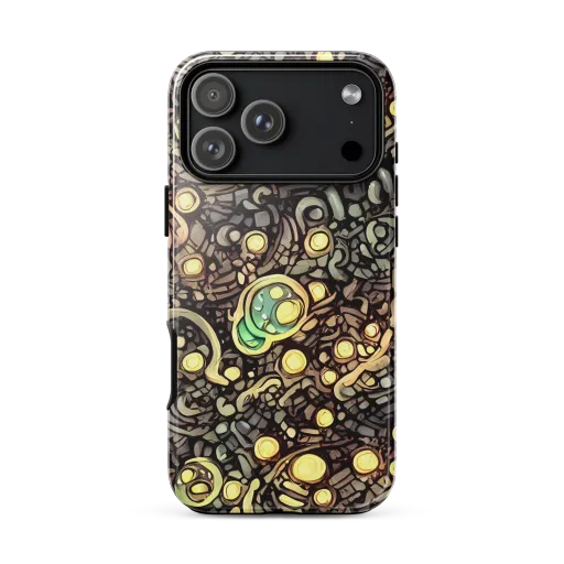 Gilded Circuit on a Tough Case for iPhone®