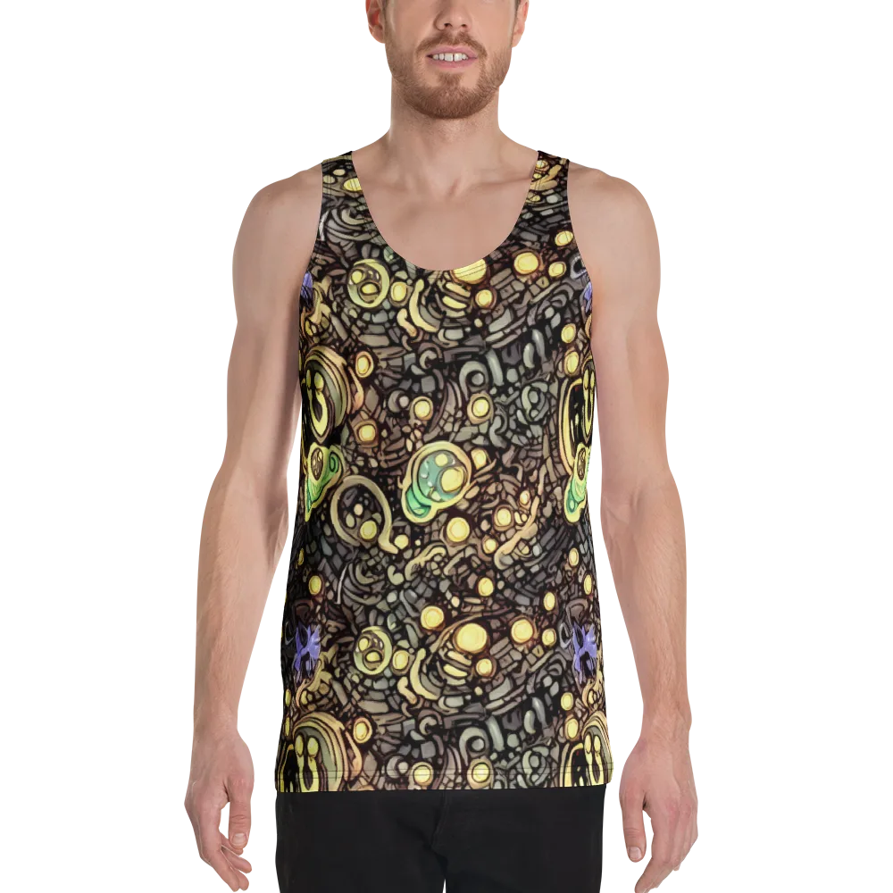 Gilded Circuit on Men's Tank Top — Front