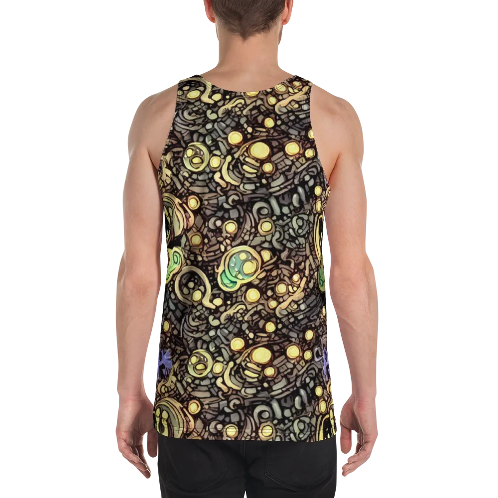 Gilded Circuit on Men's Tank Top — Back