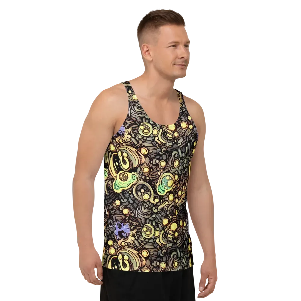 Gilded Circuit on Men's Tank Top — Right Front