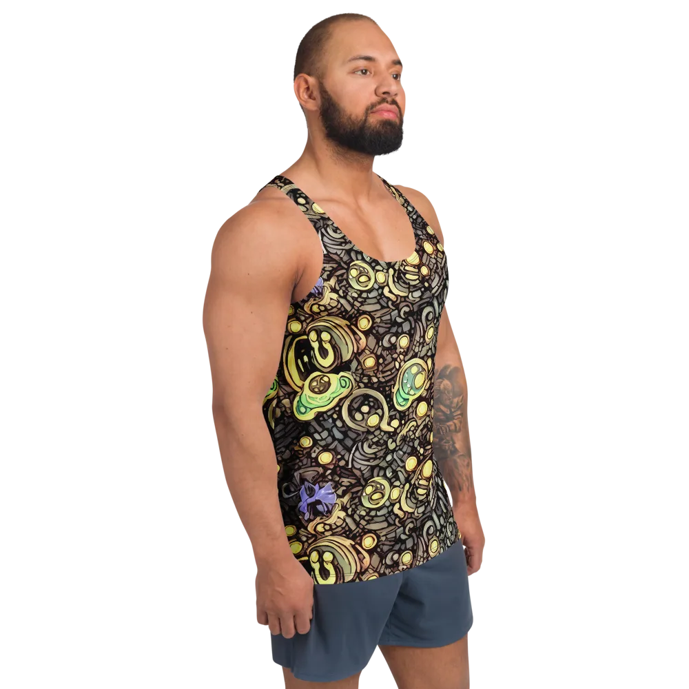 Gilded Circuit on Men's Tank Top — Right Front