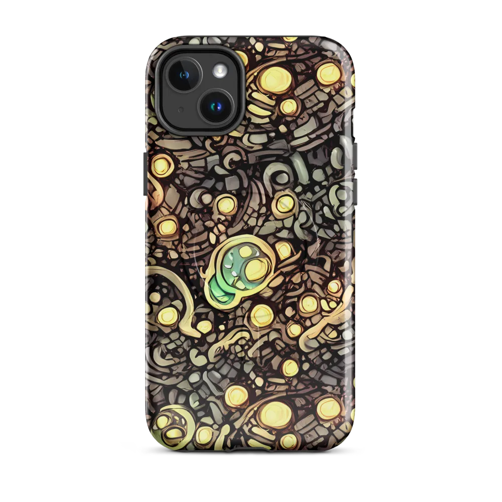 Gilded Circuit on MagSafe Tough Case for iPhone® — Front