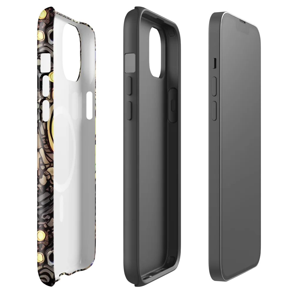 Gilded Circuit on MagSafe Tough Case for iPhone® — Front