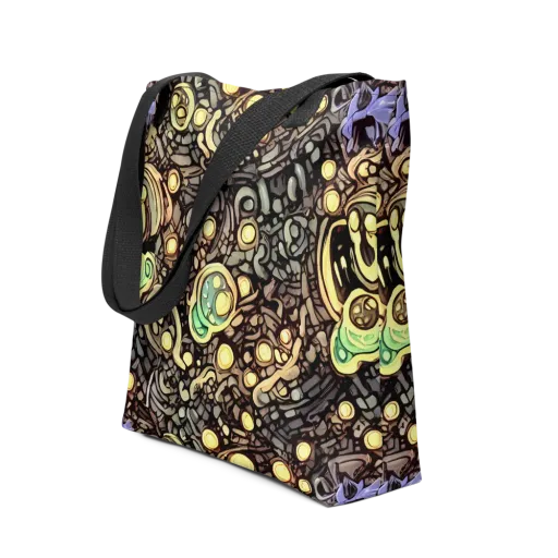 Gilded Circuit on a Tote Bag