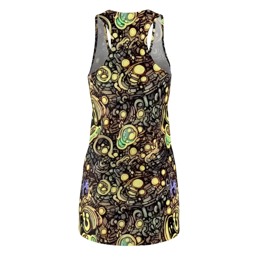 Gilded Circuit on Racerback Dress — Back