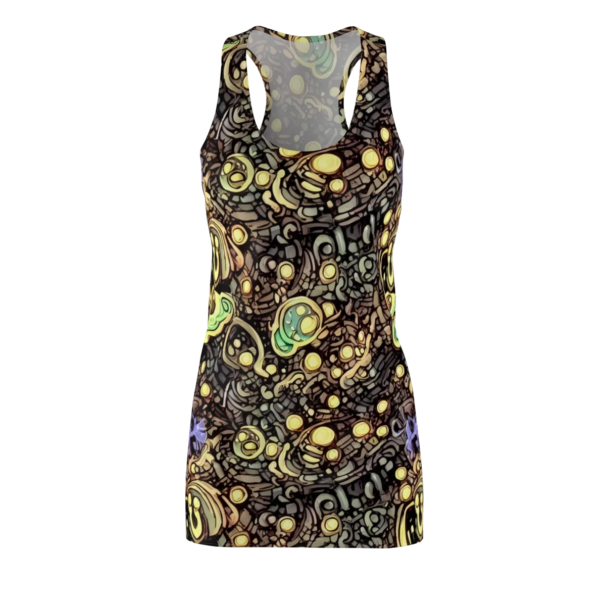 Gilded Circuit on Racerback Dress — Front