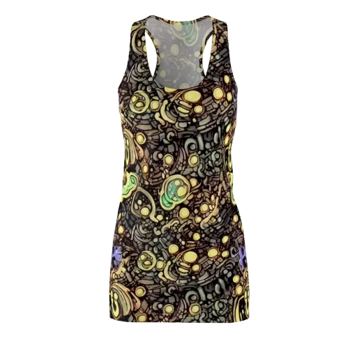 Gilded Circuit on a Racerback Dress