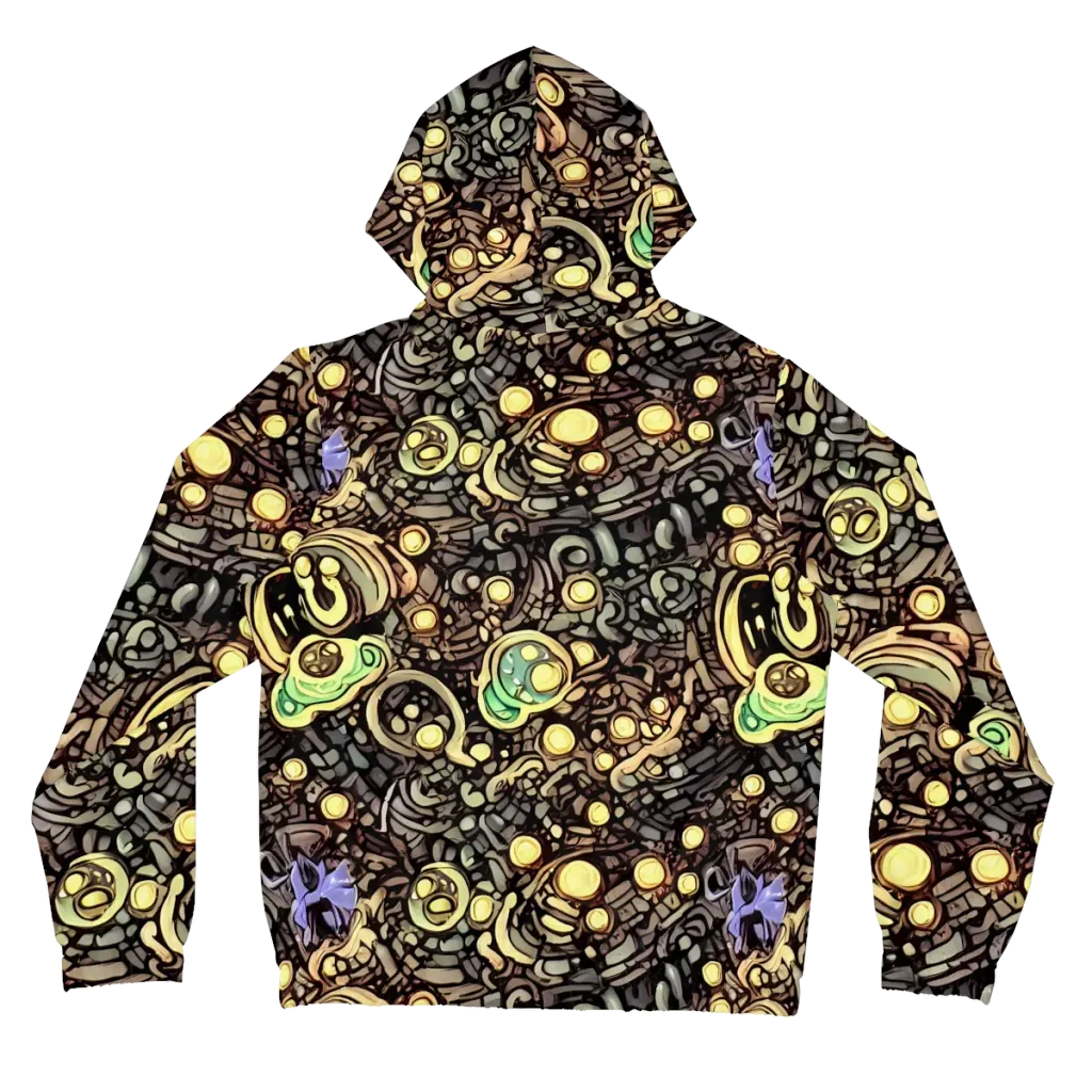 Gilded Circuit on Women's Full-Zip Hoodie — Back