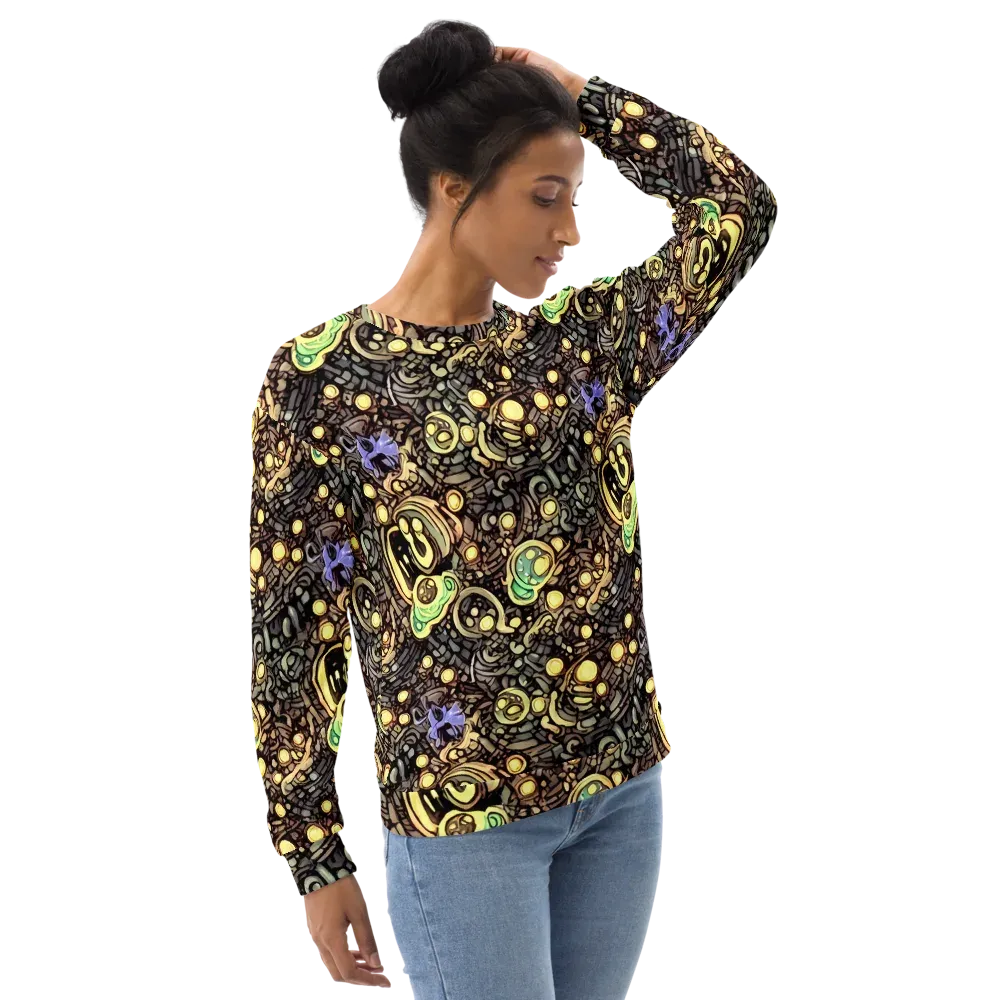 Gilded Circuit on Sweatshirt — Right Front
