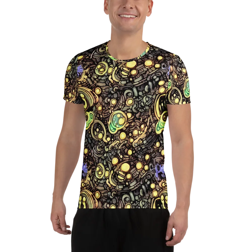 Gilded Circuit on Men's Athletic T-Shirt — Front